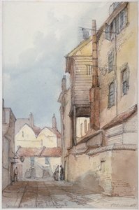 Catherine Wheel Alley, Lontoon kaupunki, 1855. tekijältä Thomas Colman Dibdin