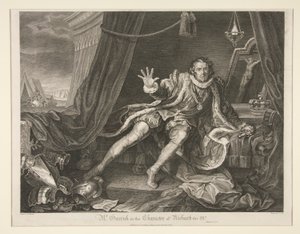 Herra Garrick Richard III:n hahmossa tekijältä Thomas Cook