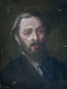 Muotokuva kuvanveistäjä Pier Panderista (1864-1919)