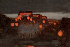 Lantern Parade (öljy kankaalle)