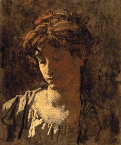 Naisen muotokuva (öljy kankaalle) tekijältä Thomas Couture