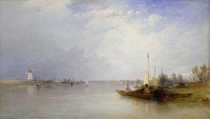 Näkymä Thamesille Batterseassa, 1834.
