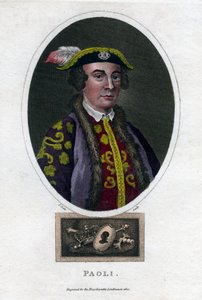 Pascal Paoli, 1700-luvun Korsikan kenraali ja patriootti, 1820. tekijältä Thomas Dale