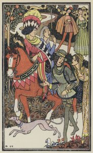 Kuvitus Boccaccion Dekameroniin (värilitro) (värilitro)