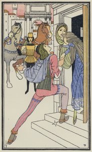 Kuvitus Boccaccion Dekameroniin (värilitro) (värilitro)