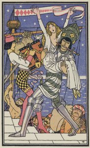Kuvitus Boccaccion Dekameroniin (värilitro) (värilitro)