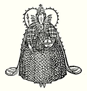 Kuningatar Elisabet I (litografia) tekijältä Thomas Derrick