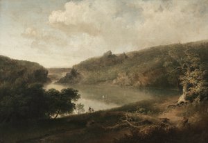 Näkymä järvelle, c. 1830-luku.