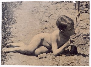Ben Crowell Study for Arcadia, n. 1883. tekijältä Thomas Eakins