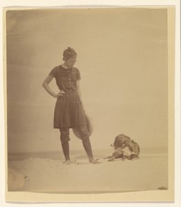 [Margaret Eakins ja Harry rannalla, Manasquan, New Jersey] tekijältä Thomas Eakins