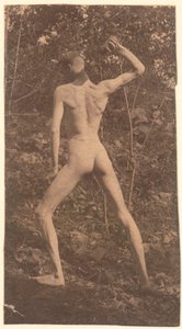 Kivenheittäjä, c. 1883. tekijältä Thomas Eakins