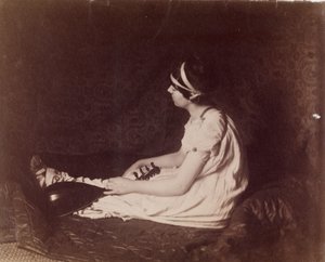 [Istuva nainen ja luuttu] tekijältä Thomas Eakins