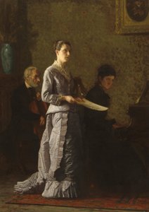 Laulamassa säälittävää laulua, 1881. tekijältä Thomas Eakins