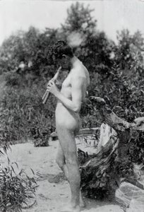 Pysyvä Piper Study for Arcadia, n. 1883. tekijältä Thomas Eakins