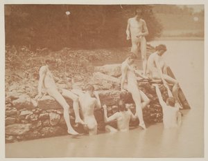 Study for Swimming, 1883. tekijältä Thomas Eakins