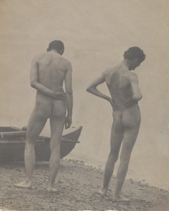 Thomas Eakins ja John Laurie Wallace rannalla, n. 1883. tekijältä Thomas Eakins