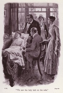 Kuvitus Wilkie Collinsin teokselle The Woman In White (litho)