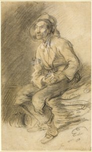 Puumies istuu häkkyrän päällä tekijältä Thomas Gainsborough