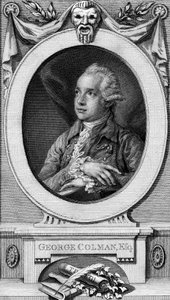 George Colman vanhempi, kaivertanut John Hall tekijältä Thomas Gainsborough
