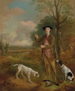 Majuri John Dade (1726-1811) Tanningtonista, Suffolkista, n. 1755 (öljy kankaalle) tekijältä Thomas Gainsborough