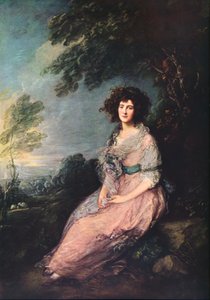 Rouva Richard Brinsley Sheridan, 1785-1787 tekijältä Thomas Gainsborough