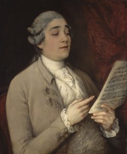 Giusto Ferdinando Tenduccin muotokuva 1736-1790, joka tunnetaan nimellä il Senesino, noin 1770. tekijältä Thomas Gainsborough