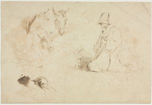 Luonnokset: Figuurit ja eläimet. tekijältä Thomas Gainsborough