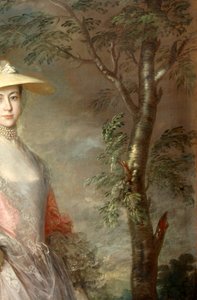 Puun yksityiskohta, maalauksesta Mary, kreivitär Howe, n. 1760 (öljy kankaalle) tekijältä Thomas Gainsborough