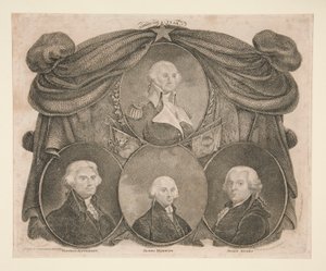 American Star, Washington, Jefferson, Madison ja Adams tekijältä Thomas Gimbrede