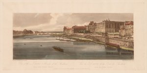 Valikoima 20 Pariisin kauneimmasta näkymistä: Näkymä Louvrelle ja sillalle, 1802. tekijältä Thomas Girtin