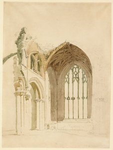 Melrose Abbey: itäikkuna tekijältä Thomas Girtin