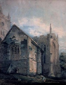 Muinainen Charnel House, Holy Trinity Church, Stratford-upon-Avon tekijältä Thomas Girtin