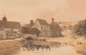 Kirkstallin kylä Yorkshiressa tekijältä Thomas Girtin