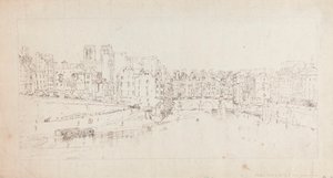 Näkymä Pont St. Michelille Pont Neufista tekijältä Thomas Girtin