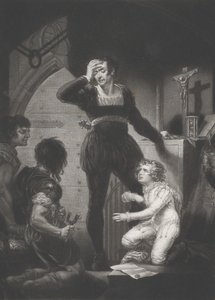 Prinssi Arthur ja Hubert Shakespeare, kuningas John, näytös 4, kohtaus 1, 1823-24.
