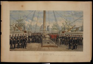 Kuninkaallinen laivasto. Omistettu amiraali Sir Thomas Sabrine Pasleylle... H.M.S. The Royal Oakista... tekijältä Thomas Goldsworth Dutton