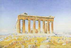 Parthenon, n. 1834 (wc kynällä paperilla)