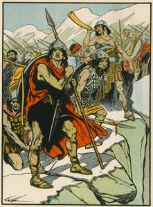 Hannibalin sotilaat (värilitro) tekijältä Thomas Heath Robinson