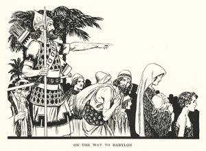 Matkalla Babyloniin (litografia) tekijältä Thomas Heath Robinson