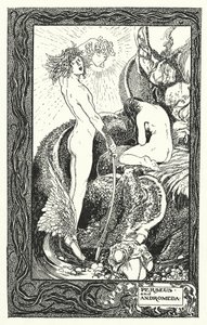 Perseus ja Andromeda (litografia) tekijältä Thomas Heath Robinson