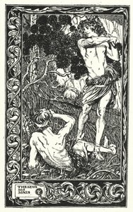 Theseus ja Sinis (litografia) tekijältä Thomas Heath Robinson