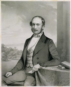 Prinssi Albert (1819-61), teoksesta "Ipswich-museon kunniajäsenten muotokuvat", George Ransome, 1851 (litografia)
