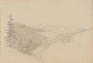 Kauterskill Clove Sketchbook of Landscape and Animal Subjects -kirjasta, n. 1860-64.
