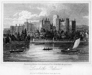 Lambeth Palace, Lontoo, 1817.