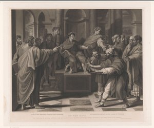 Elymas sokeutui Paavalin toimesta Elymas, velho, jonka sokeus iski (nimi esineessä) Tulosteet Raphaelin jälkeen (sarjan nimi) The Raphael Cartoons (sarjan nimi)