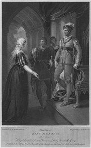 Kuningas Henrik VI:n kolmas osa. Näytös 3. Kohtaus 2. Kuningas Edward, Gloucester, Clarence & Lady Elizabeth Gre
