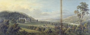 Rheolan panoraama (akvarelli kortille)