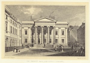 County Hall ja Signet Library (kaiverrus) tekijältä Thomas Hosmer (after) Shepherd