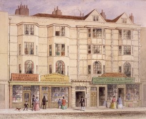 Aldersgate Street, Lontoo, 1851 tekijältä Thomas Hosmer Shepherd