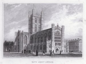 Bath Abbey Church (kaiverrus) tekijältä Thomas Hosmer Shepherd